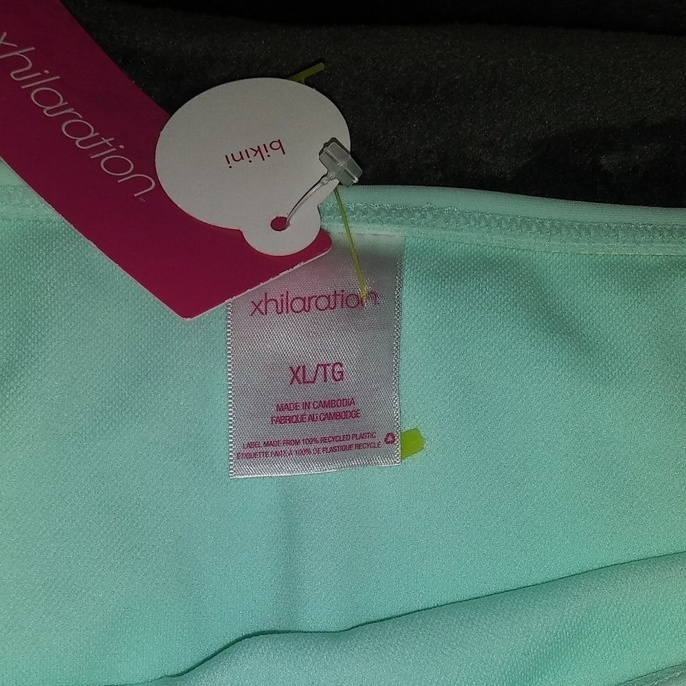 Light Teal Green Swimsuit Bottoms sz XL NWT - Picture 3 of 4